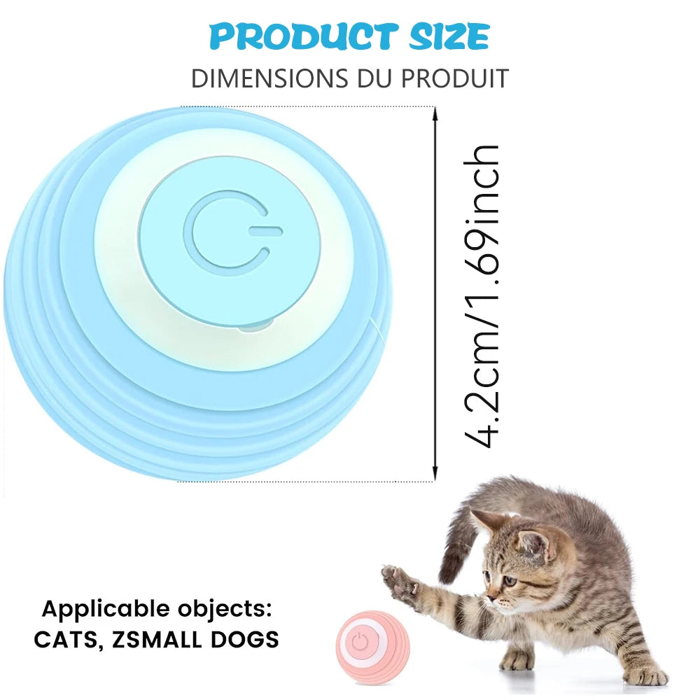 Bolinha Interativa Automática Para Gatos – Recarregável USB