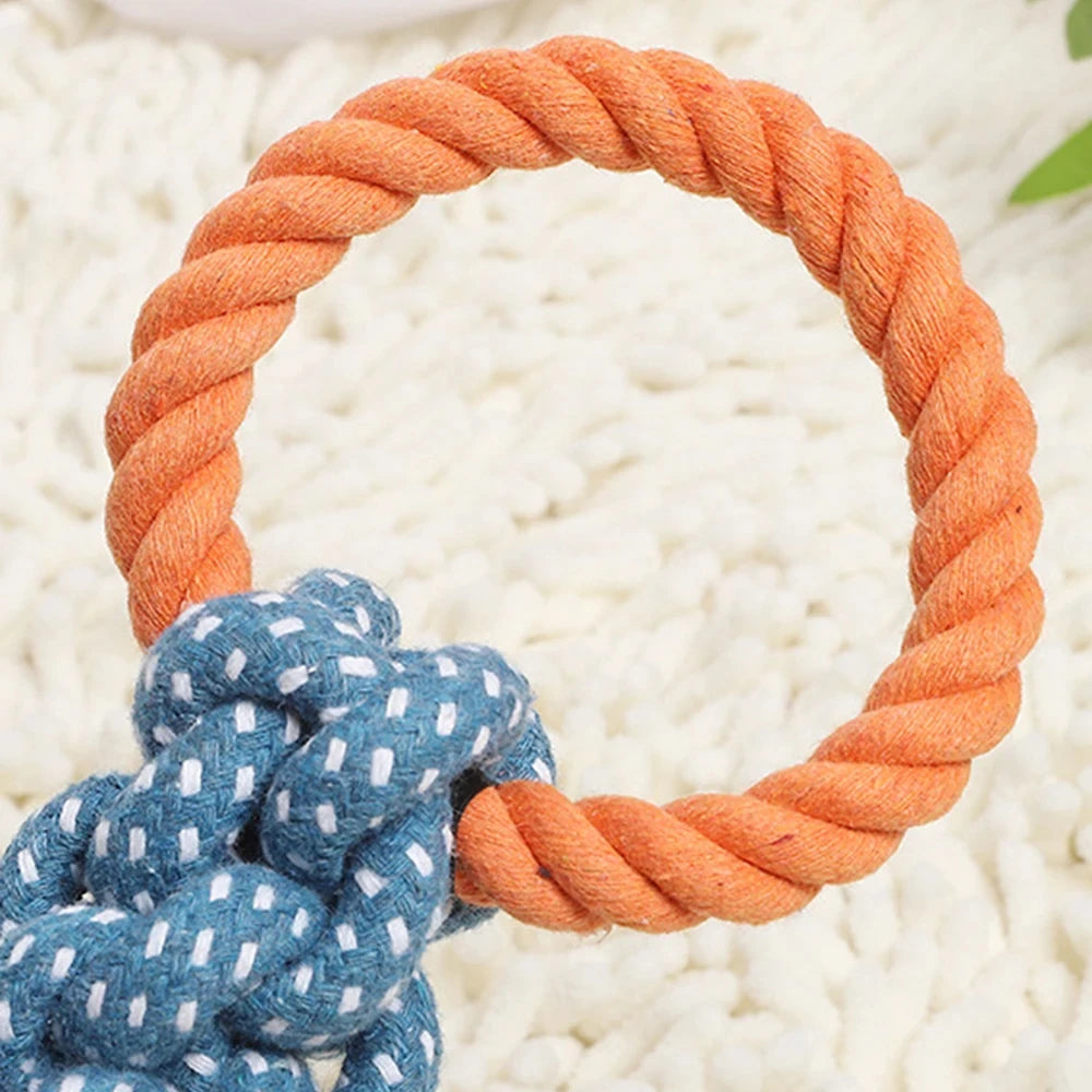 Brinquedo de corda com argola dupla azul e laranja