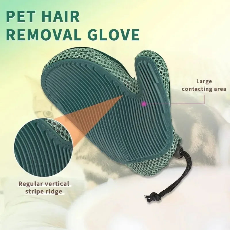 Luva para remover pelos de cachorro