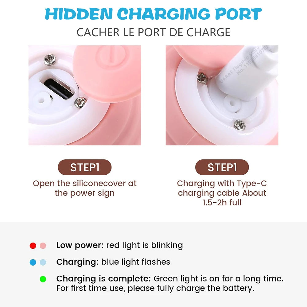 Bolinha Interativa Automática Para Gatos – Recarregável USB