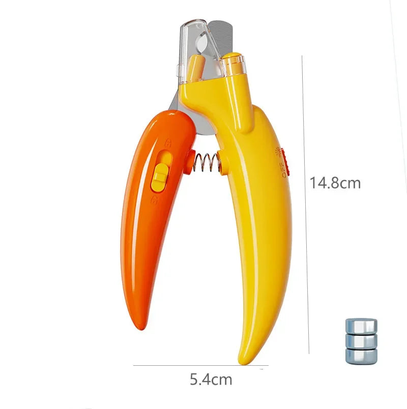 Cortador De Unhas Para Pets Com Luz LED – Corte Seguro Sem Machucar
